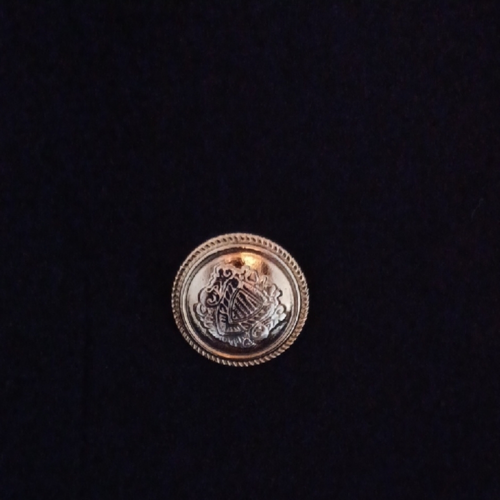 Custom Navy Double-Breasted Cashmere Blazer w/ Gold Buttons - Picture 7 of 12